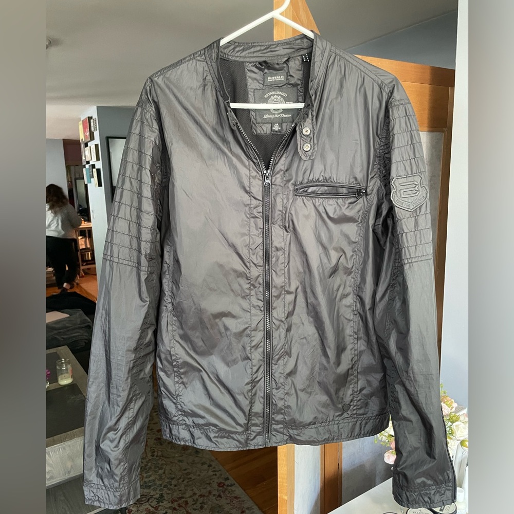 Very light weight wind breaker motorcycle style jacket